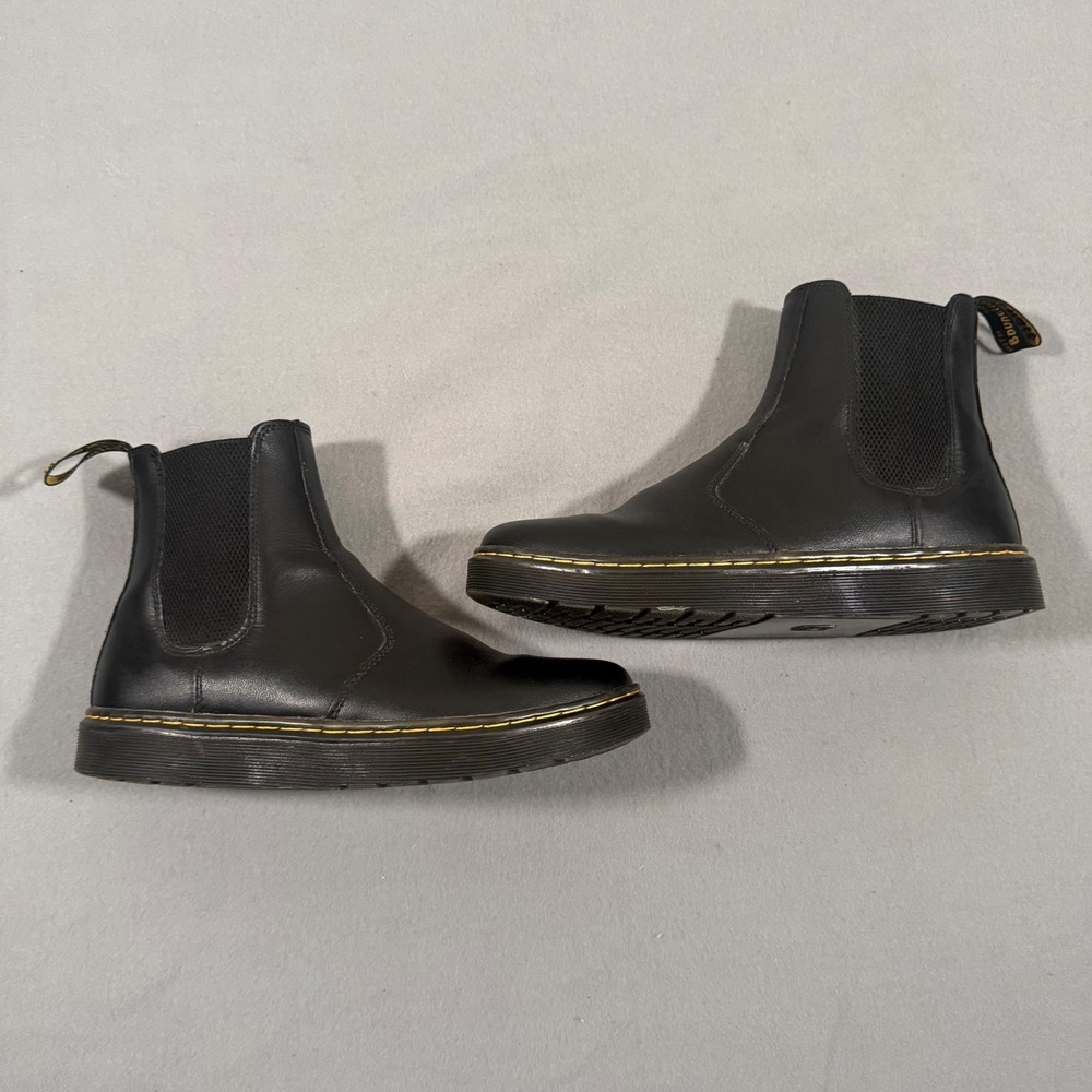 Dr Martens Dorrian Mens Black Leather Chelsea Boots Size 9 AW004